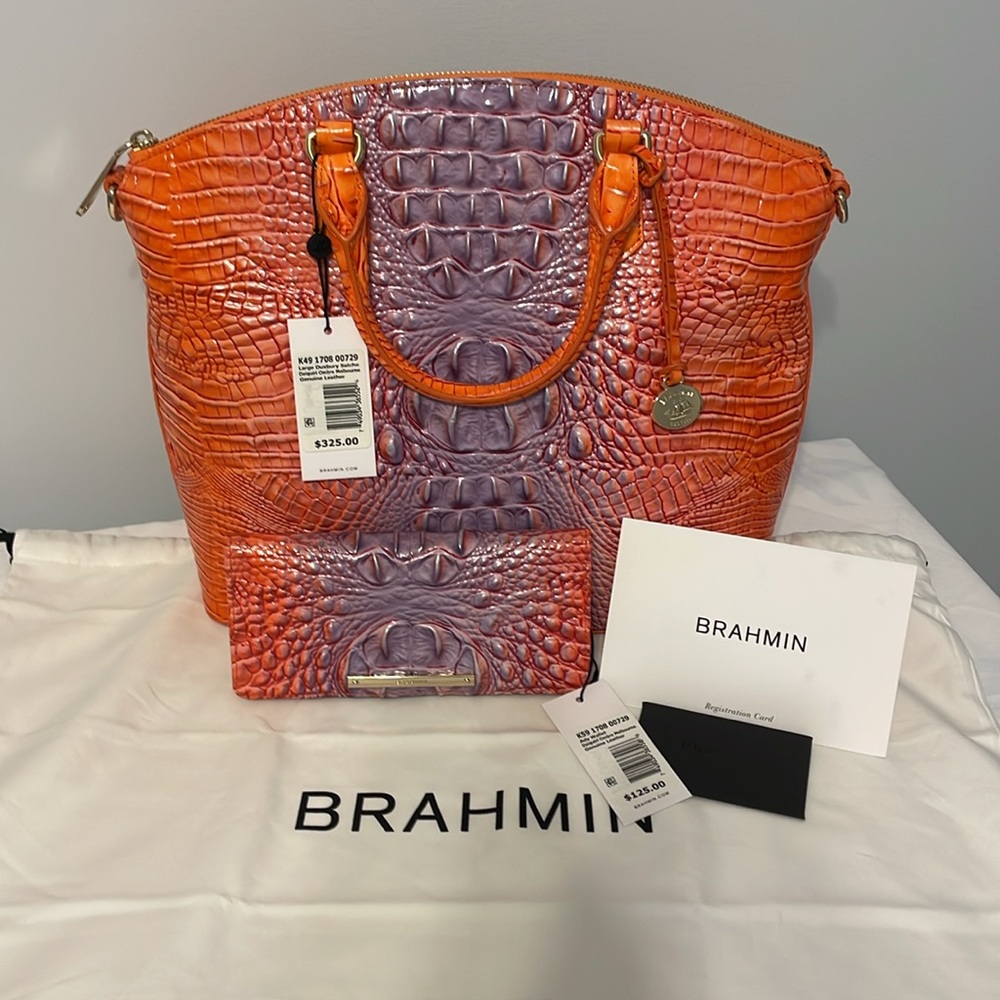 Brahmin Daiquiri Ombre Large Duxbury bag and wallet.